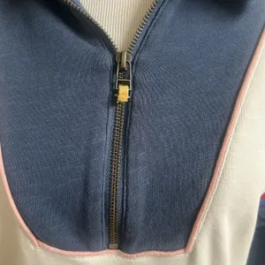 Anthropologie Pilcro 3/4 Zip Pullover Sweater Rugby Style Collared Size XS Blue thumbnail 8