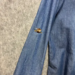 Bottlette Denim Shirt Roll Tab Long Sleeve Button Up Western‎ 1XL thumbnail 6