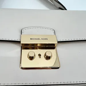 Michael Kors Sloan Editor Medium Leather Shoulder Bag crossbody gold hardware MK thumbnail 9