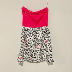 Lilly Pulitzer Esmeralda Dress strapless anchor dress in Ahoy‎ There pink small thumbnail 2