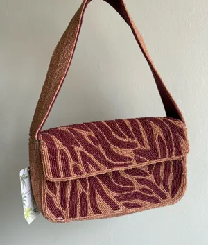 Beaded Bag Red thumbnail 1