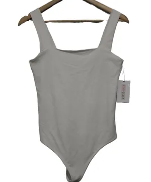Womens Abercrombie & Fitch Soft A&F White Sleeveless Tank Bodysuit Size Medium M thumbnail 1