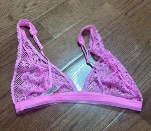Free People Care FP Reya Lace Bralette - pink thumbnail 5