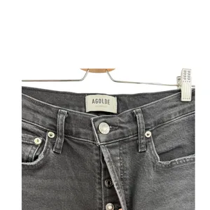 Agolde Nico High Rise Slim‎ Jeans Cosmopolitan Black Gray Wash 28 Women Denim thumbnail 6