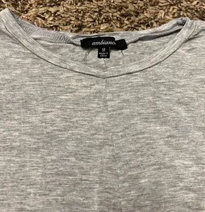 Ambiance Apparel Heather Grey Cropped Long Sleeve Top thumbnail 3