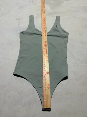 Abercrombie & fitch soft collection Sage Green Women’s bodysuit tank top XS thumbnail 2