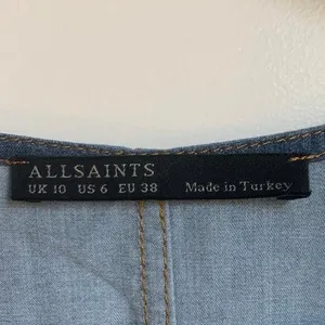 ALLSAINTS Kinney Dress Blue‎ Chambray Denim thumbnail 4