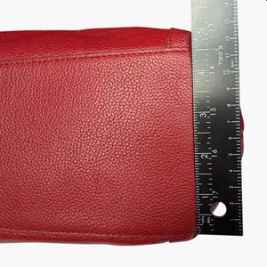 Coach Edie Pebbled Leather Shoulder Bag Red Large Hobo Tote Turnlock Zip Purse thumbnail 14