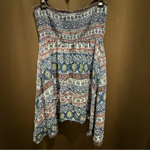 Rue21 Multicolor Strapless Boho Top Size Large thumbnail 2