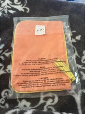 A112 Ipsy make up storage bag orange fun color thumbnail 1