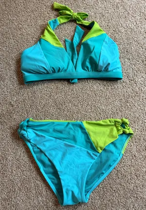 Colorblock Bikini Cupshe thumbnail 1