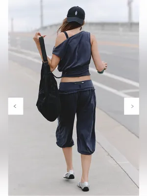 Free People Downtown Sandwashed Pants Jogger Washed Black Small thumbnail 2