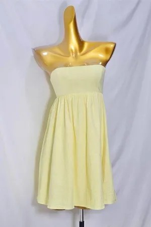 PRINCESS POLLY Osment Lemon Yellow Strapless Mini Dress thumbnail 6