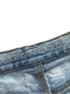 American Eagle Women’s 0 Acid Wash Distressed Denim Cutoff Shorts Super Stretch thumbnail 5