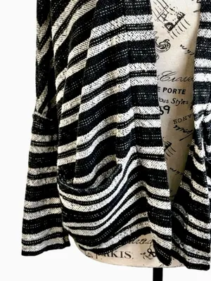 💥Madewell Upbeat Striped Open Front Cocoon Cardigan Sweater XS/S💛 thumbnail 7