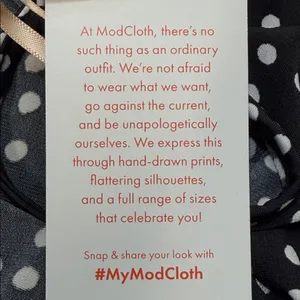 Modcloth Black Polka Dot It's a Go Tie Shoulder V Neck Ruffle Hem Midi Dress thumbnail 9