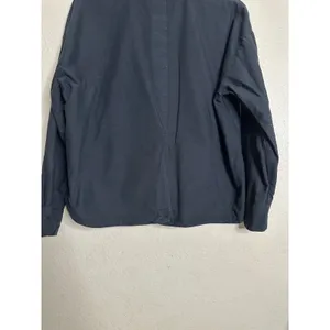 Djerf Avenue Breezy Shirt in Black size XS Relaxed Cotton Button Front thumbnail 7