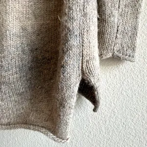 Wilfred Aritzia Alpaca blend Cowl Neck Oversized Ombre Beige Grey Sweater Small thumbnail 9