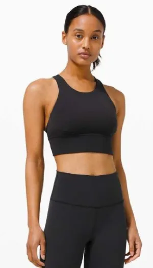 Lululemon Wunder Train Long-Line Bra *Medium Support, C/D Cups‎ Black thumbnail 1