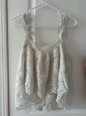 LoveShackFancy lace tank thumbnail 3