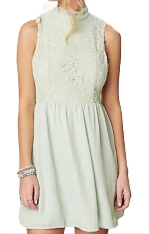NWT altard state seafoam lace‎ dress L thumbnail 1