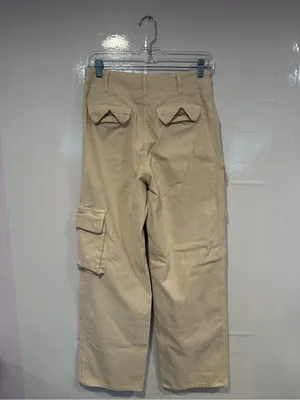 Beige‎ Aritzia Wilfred Free Cargo Wide-Leg Pants - Women's thumbnail 3
