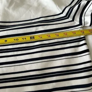 Nwt Zara Women'S Striped Knit Mini Dress White /Navy Size M 3859/035 thumbnail 5