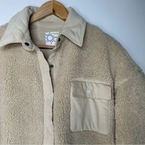 Aerie OFFLINE Small Sherpa Shirt Jacket Size Small thumbnail 4