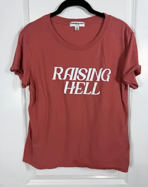 Suburban Riot Women's Raising Hell Graphic Tee in Rust thumbnail 1