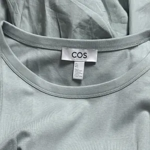 COS Cotton Contrast Panel Maxi Dress Sage Green Coastal Resort Travel Chic L thumbnail 7
