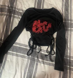 SheIn Long Sleeve Cropped Shirt thumbnail 1