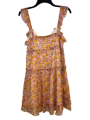 Patrons of Peace Floral Print Ruffle Mini Sundress Size Medium thumbnail 2