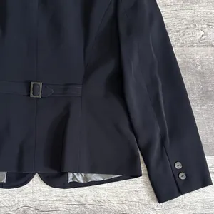 Tahari Arthur S Levine Tailored Black Blazer Suit Jacket Womens 6P Button Lined thumbnail 5