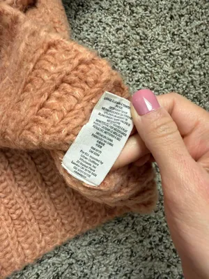 Fluffy Fox Wool & Alpaca Papaya Sweater thumbnail 5