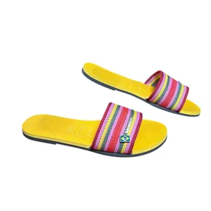 Havaianas Sandals Women's Sz 7.5 Multicolor Striped Slide Cruise Resort Poolside thumbnail 11