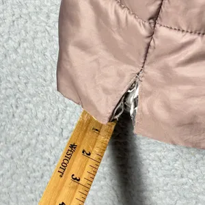 Kenneth Cole Reaction Coat Womens XS Dusty Mauve Hooded‎ Puffer Jacket Coat READ thumbnail 5