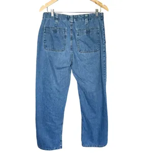 Old Navy Blue Jeans Womens 12‎ Blue Vintage Carpenter Straight High Rise Baggy thumbnail 2