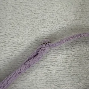 For Love &‎ Lemons Purple One Shoulder Pointelle Knit Mini Dress Small NWT thumbnail 7