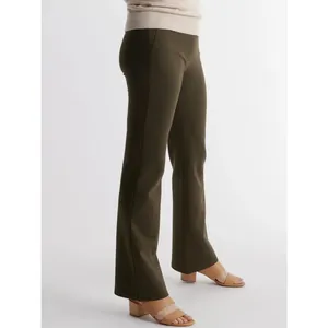 Quince Ultra Stretch Ponte Bootcut Pants Olive Green Size Large Work Career thumbnail 11