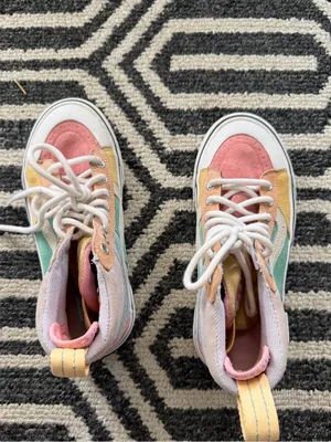 Vans Pastel Multi-Color Suede High-Top Sneaker Sk8-Hi MTE 2.0 DX SZ 6 Women’s thumbnail 4