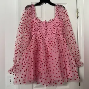 Dolls Kill Sugar Thrillz Heavenly Affair Babydoll Dress thumbnail 2