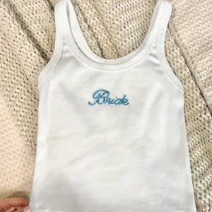 Handmade beaded bride tank top White Size L thumbnail 2