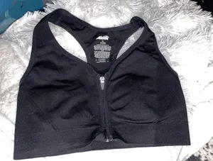 Avía Front Zipper Razor Back Sports Bra thumbnail 1