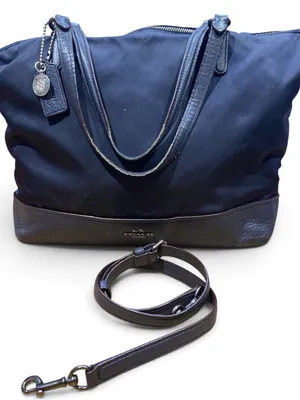 Coach Blake Nylon and leather carryall gunmetal thumbnail 3