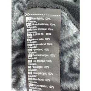 Kari Traa Rothe Full Zip Fleece Jacket Black Grey Geometric Fair Isle XL 622061 thumbnail 8