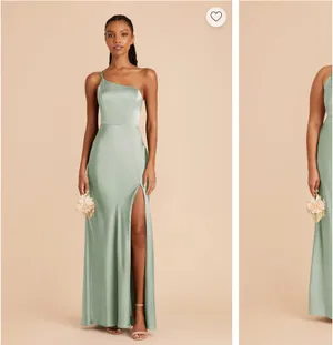 Kensie Dress Matte Satin Sage Green Birdy Grey Dress thumbnail 2