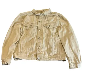 Princess Polly Tan Cotton Trucker Jack thumbnail 1