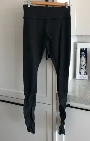 Lululemon Dance Scrunch Ruched Bottom Full Length Leggings Charcoal Grey 6 Small thumbnail 1