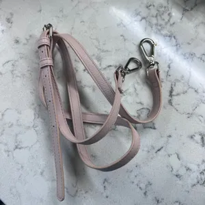 Steve Madden Dusty Pink Saffiano Vegan‎ Leather Winged Satchel Crossbody Bag thumbnail 6