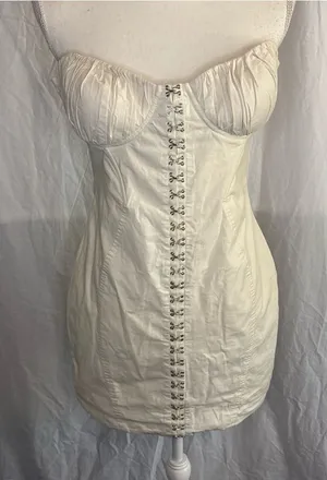 Oh Polly Sleeveless Unique Steam Punk/Punk/Flirty vibe Dress size 10. thumbnail 1